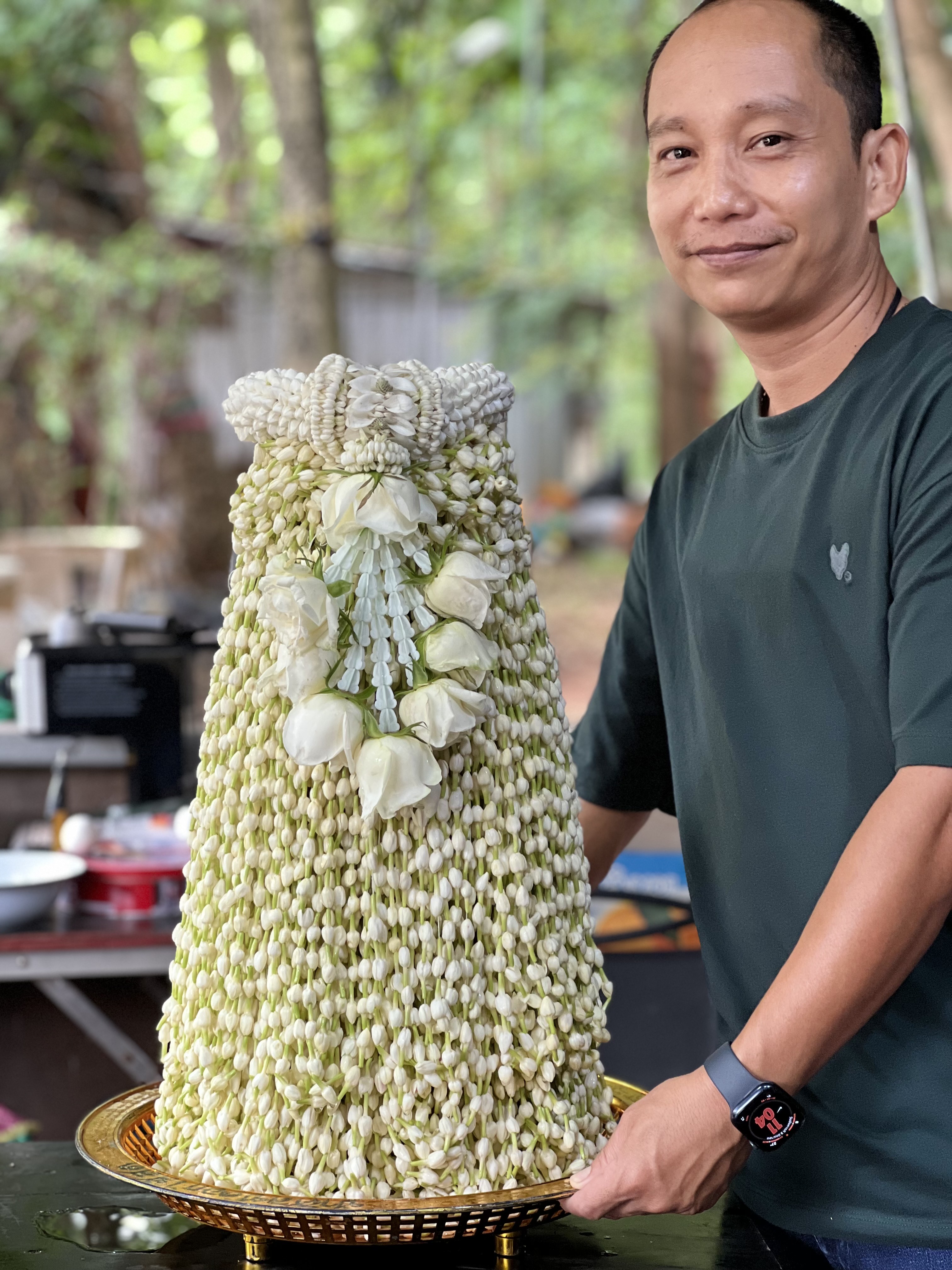 แบนเนอร์ รีวิวการจัดพานมะลิแก้บน